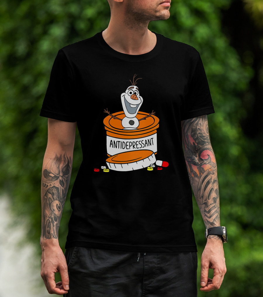 Olaf Antidepressant Capsule Character T-Shirt