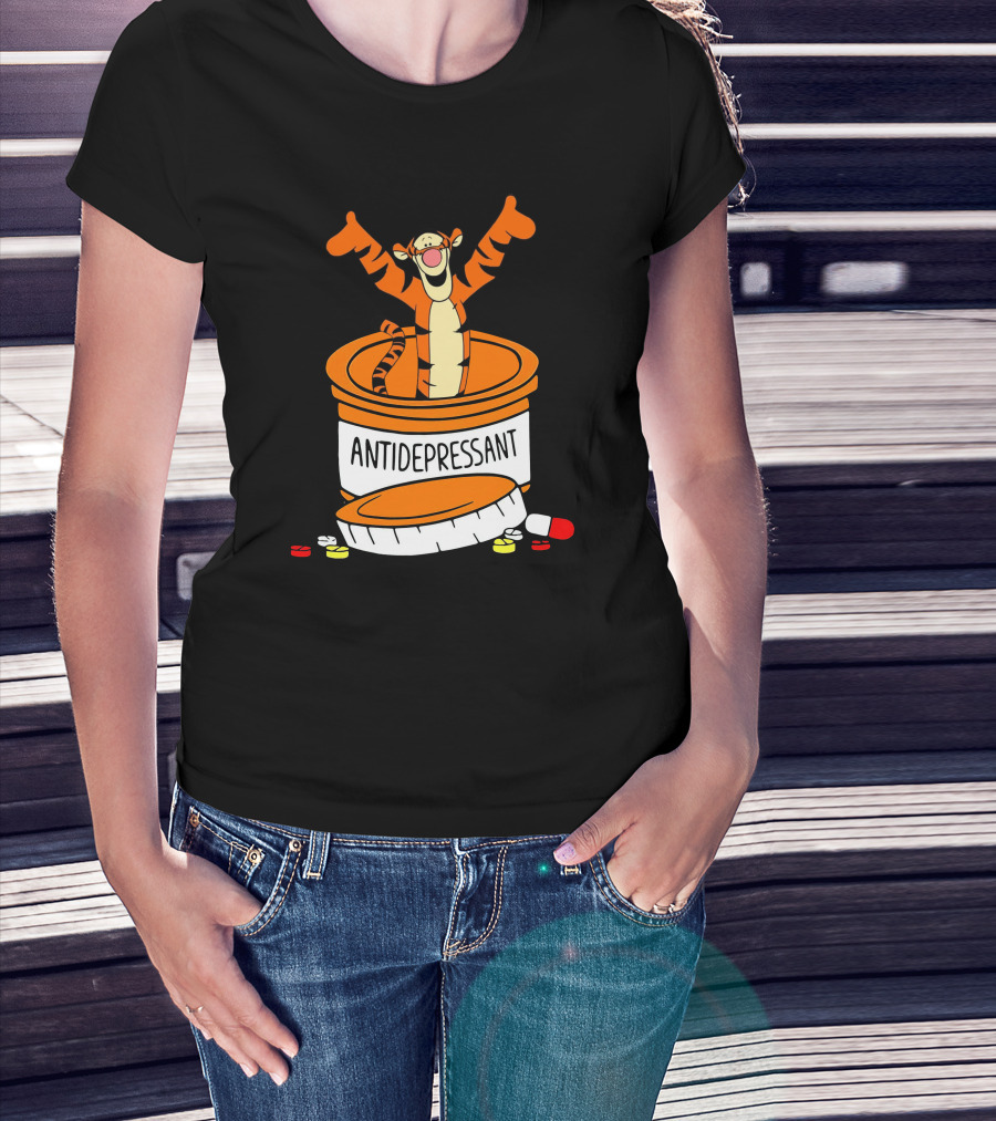 Tigger Antidepressant Pill Bottle T-Shirt