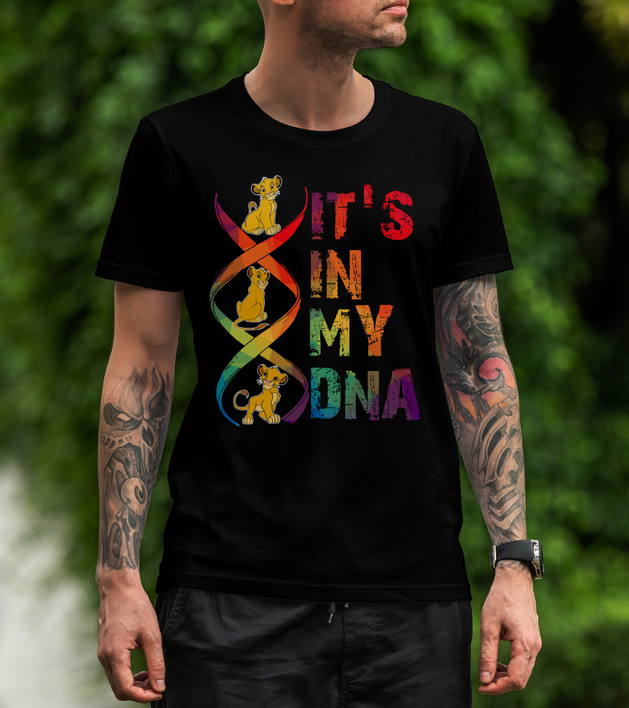 Simba It's In My Dna Rainbow Spiral T-Shirt