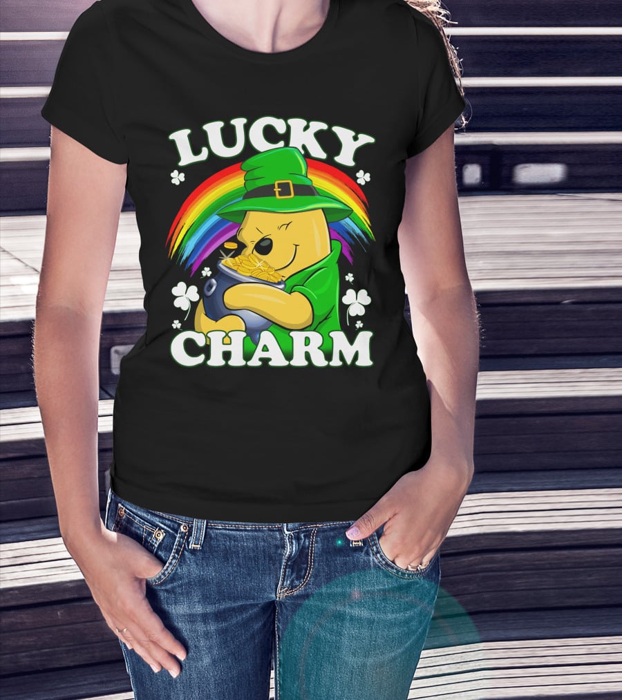 Lucky Charm Rainbow Bear St. Patrick's Day T-Shirt