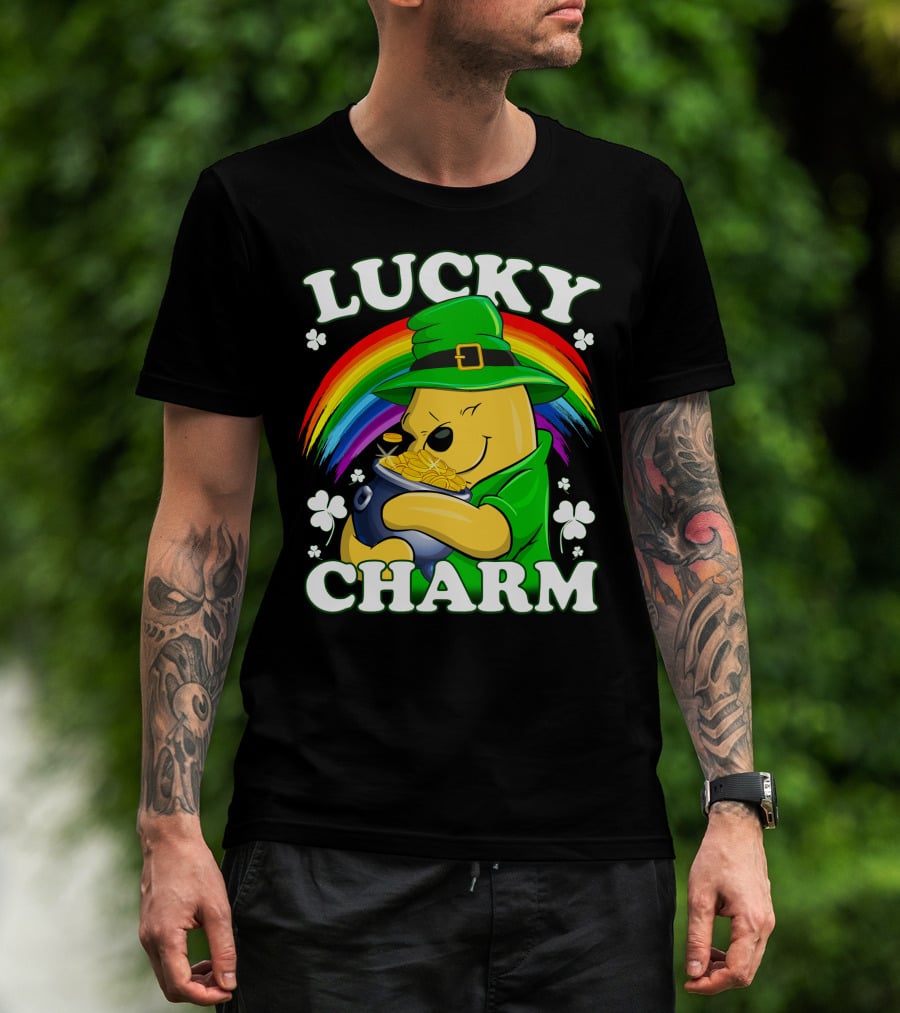 Lucky Charm Rainbow Bear St. Patrick's Day T-Shirt