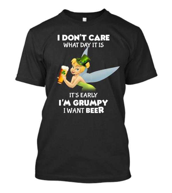 Tinker Bell St. Patrick's Grumpy Beer Day T-Shirt