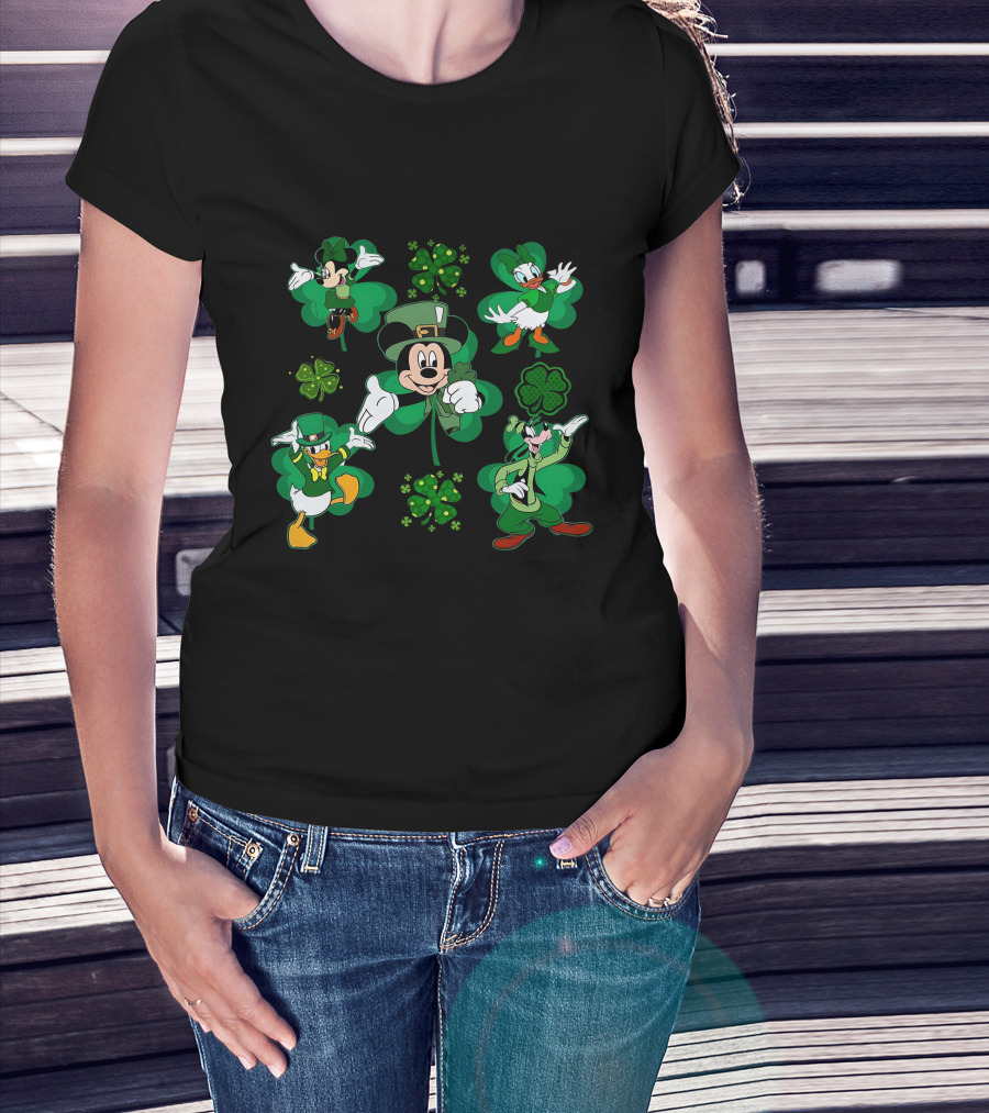 Mickey Friends St. Patrick's Day Shamrock Celebration T-Shirt