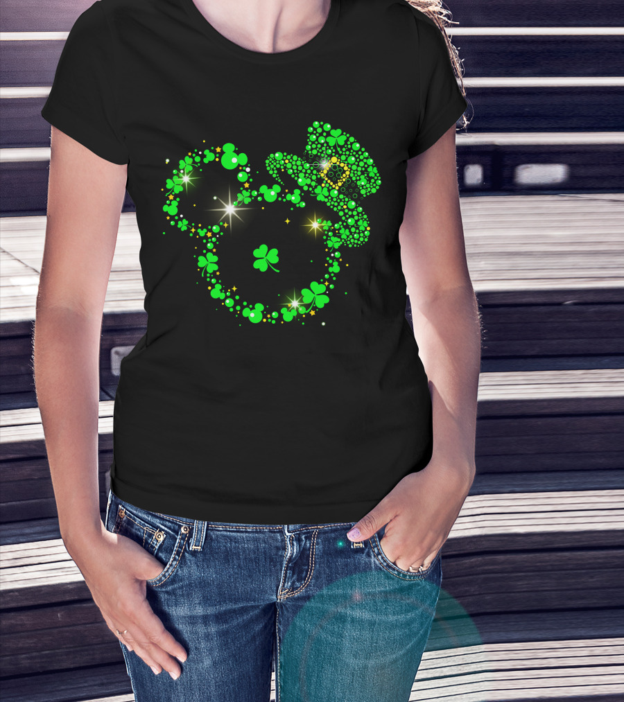 Mickey St Patricks Day Green Shamrock Hat Celebration T-Shirt