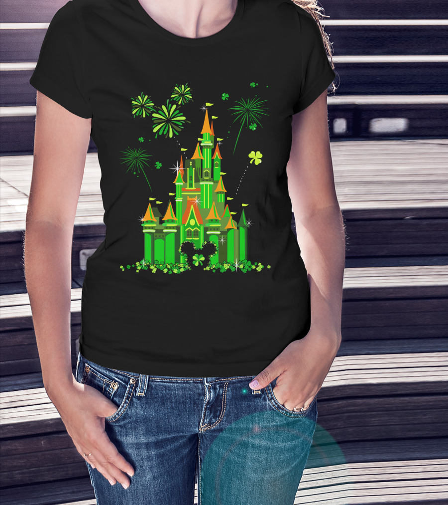 Patrick Castle Shamrock Fireworks T-Shirt