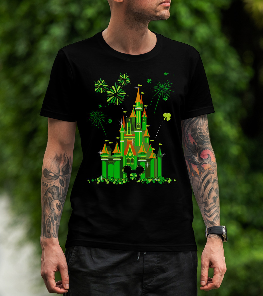 Patrick Castle Shamrock Fireworks T-Shirt
