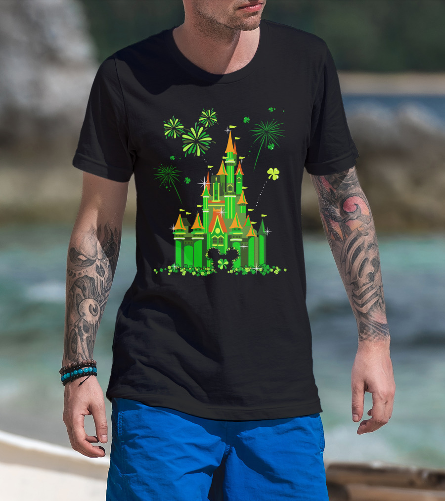 Patrick Castle Shamrock Fireworks T-Shirt