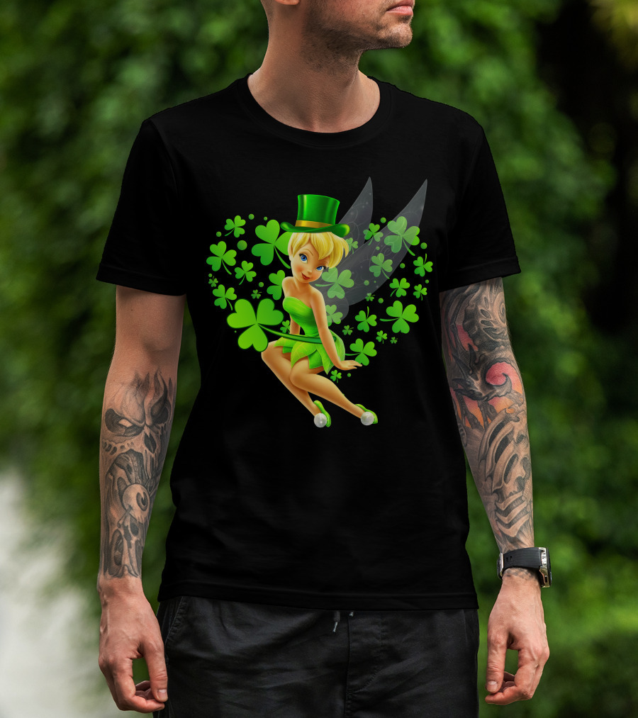 Tinker Bell St. Patrick's Day Shamrock Fairy T-Shirt