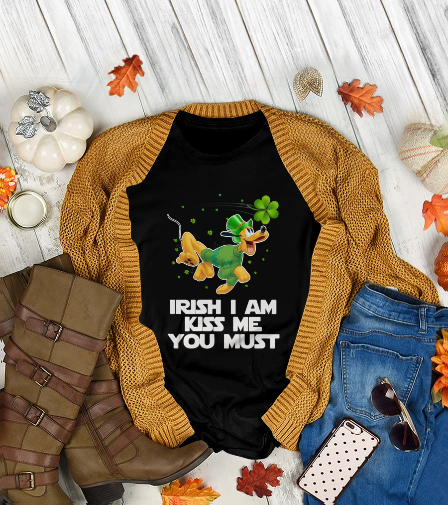Irish I Am Kiss Me You Must Pluto St. Patrick's Day T-Shirt