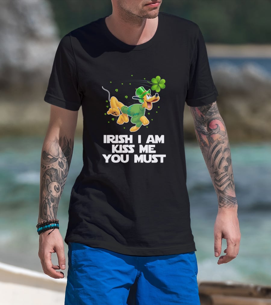 Irish I Am Kiss Me You Must Pluto St. Patrick's Day T-Shirt