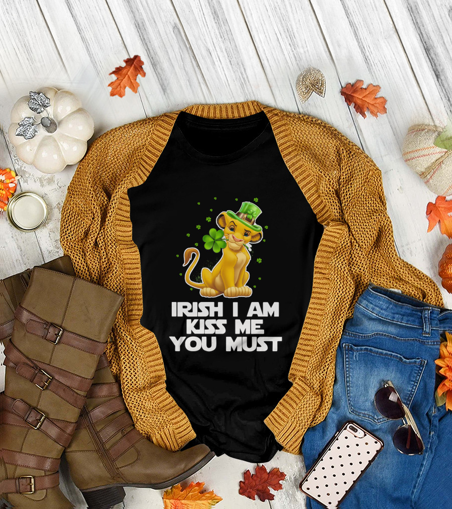 Irish I Am Kiss Me You Must Simba T-Shirt