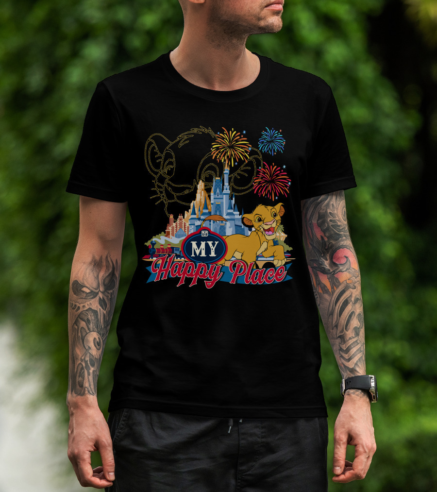 Simba My Happy Place Fireworks Magic Castle T-Shirt