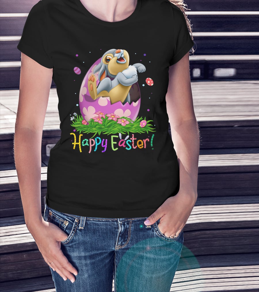 Happy Easter Thumper Easter Egg Rabbit T-Shirt