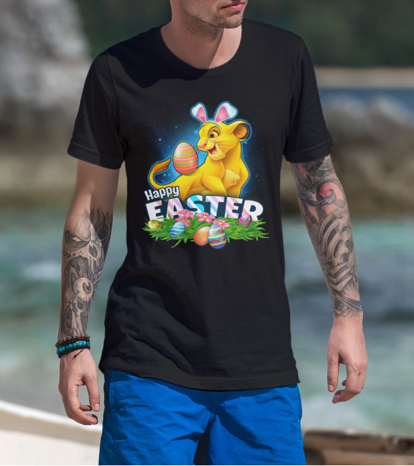 SIMBA Happy Easter Bunny Ears And Colorful Eggs T-Shirt