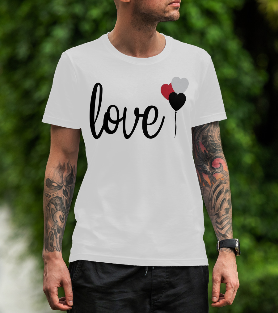 Love Heart Balloons T-Shirt