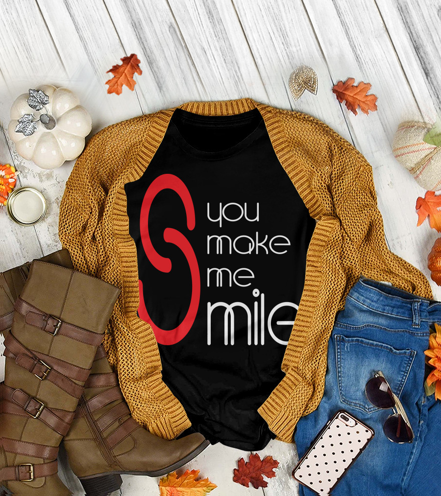You Make Me Smile S Red T-Shirt