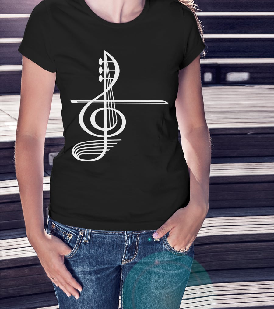 VIOLA Musical Treble Clef Strings T-Shirt