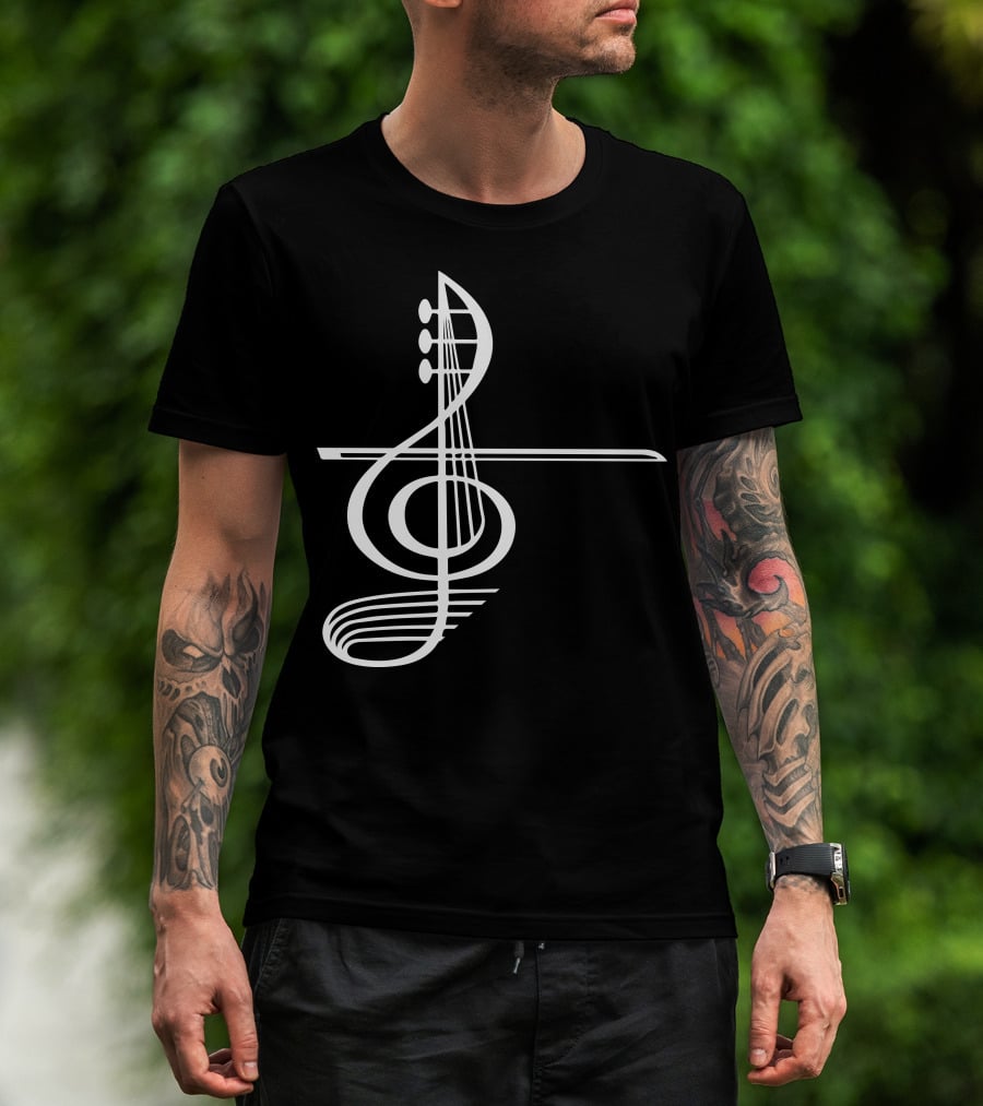 VIOLA Musical Treble Clef Strings T-Shirt