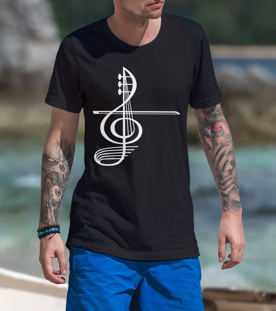 VIOLA Musical Treble Clef Strings T-Shirt
