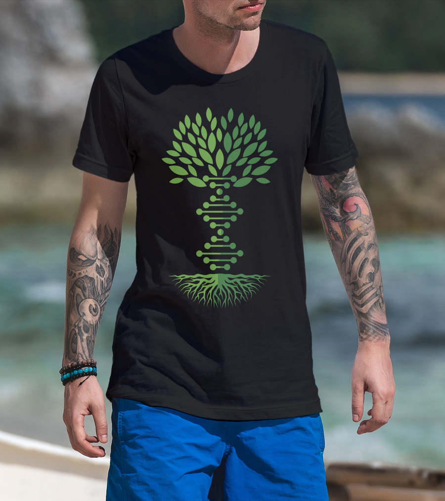 Family DNA Tree Roots Genealogy Connection T-Shirt