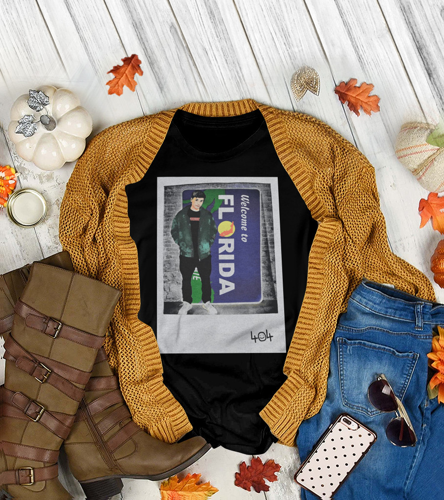 GEORGE 404 WELCOME TO FLORIDA POLAROID T-Shirt