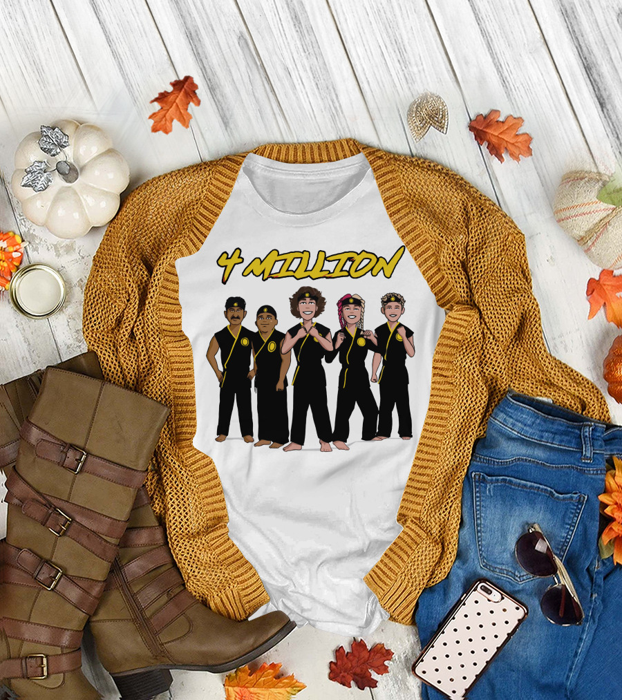 4 Million Karate Squad Celebrating Subscribers T-Shirt