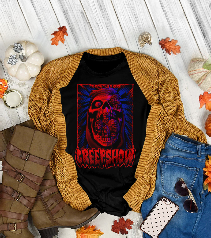 Creepshow Five Jolting Tales of Horror Creepskull T-Shirt