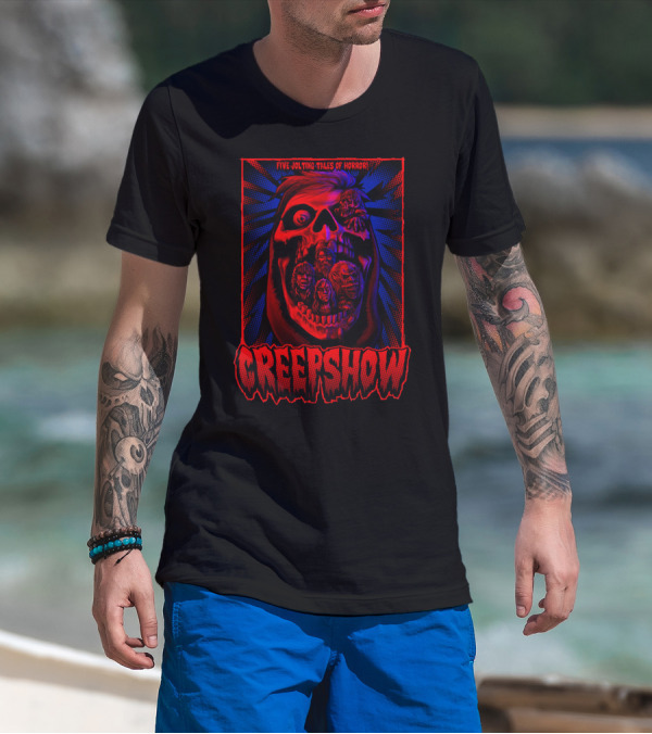 Creepshow Five Jolting Tales Of Horror Creepskull T-Shirt