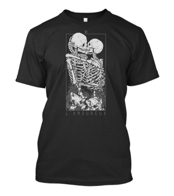 VI L'Amoureux Les Amoureux Classique Skeleton Embrace T-Shirt