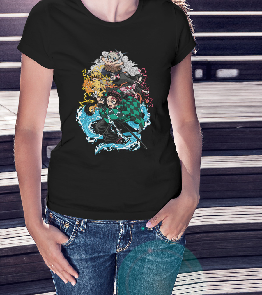 Demon Slayer Classic Characters Action T-Shirt