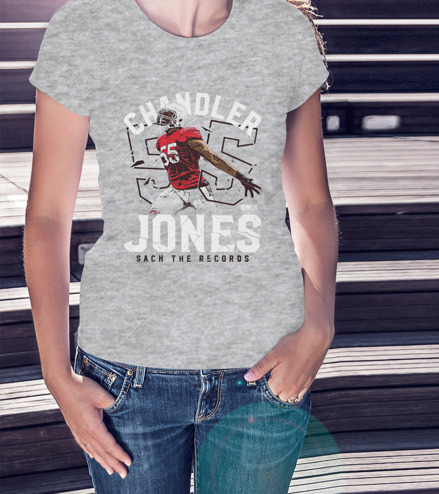 Chandler Jones 55 NFLPA Sack The Records T-Shirt