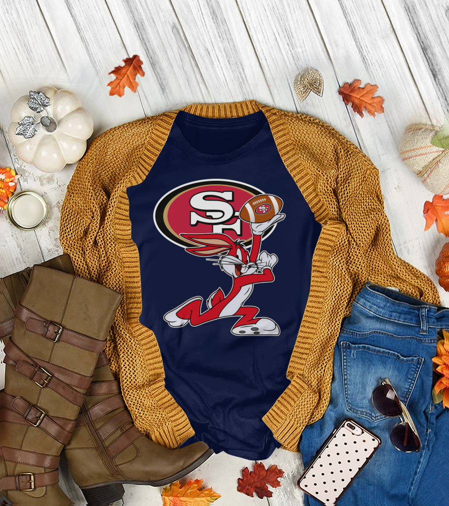 San Francisco 49ers Bugs Bunny Football T-Shirt