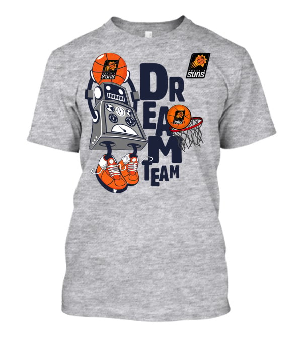 Phoenix Suns Dream Team Robot Basketball Hoops Sneakers T-Shirt