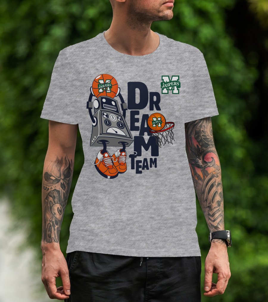 Manhattan Jaspers Dream Team Robot Basketball T-Shirt