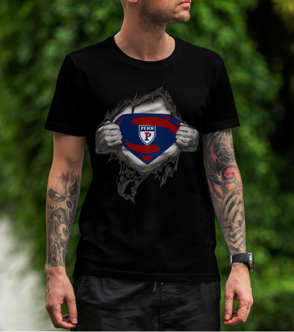Penn Superman Logo Shield Tear T-Shirt