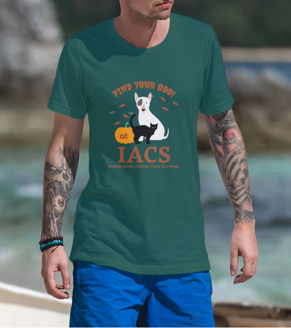 Bonfire Merch Find Your Boo At IACS Indianapolis Animal Care Services T-Shirt