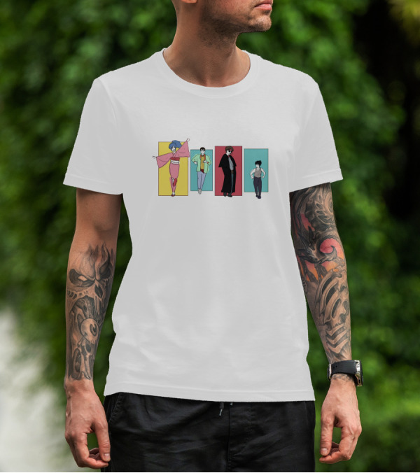 Yu Yu Hakusho Characters Colorful Panels T-Shirt