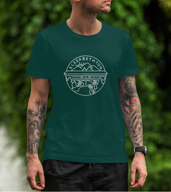 Elizabethton Scenic Mountain Landscape Raleigh Influence T-Shirt
