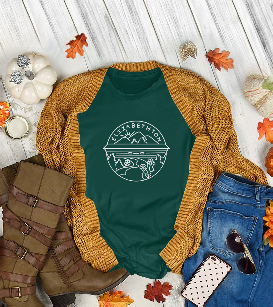 Elizabethton Scenic Mountain Landscape Raleigh Influence T-Shirt
