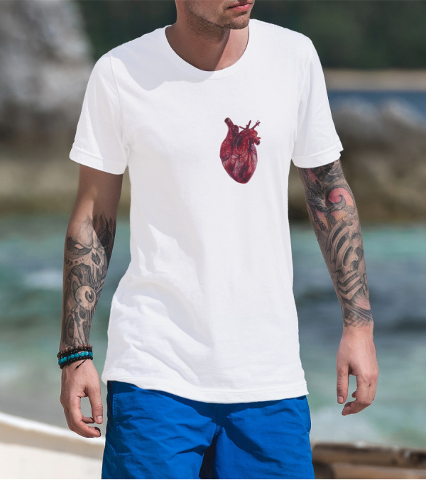 Anatomical Realistic Heart T-Shirt
