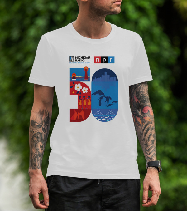Michigan Radio NPR News Leader 50th Anniversary T-Shirt