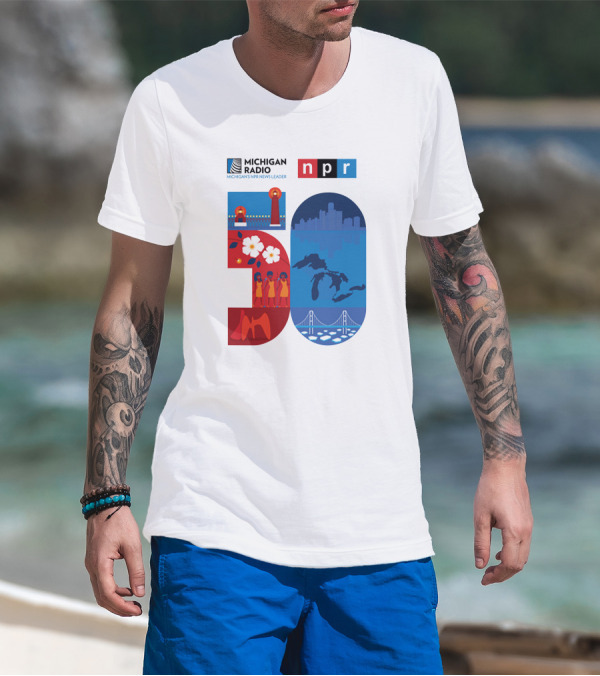 Michigan Radio NPR News Leader 50th Anniversary T-Shirt