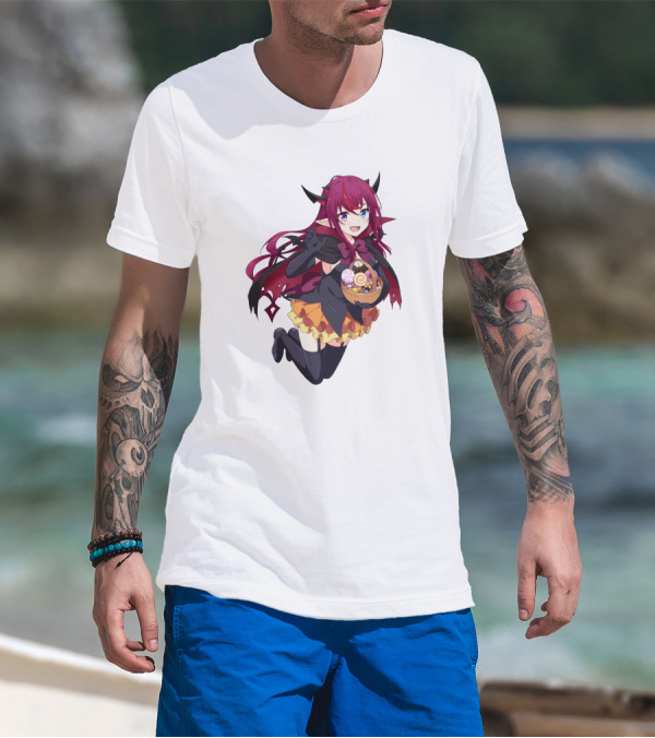 Irys Anime Halloween Devil With Candy Basket T-Shirt