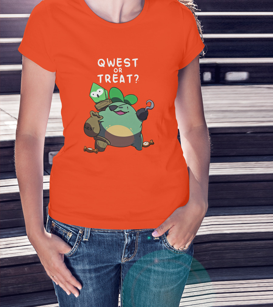 Qwest Or Treat Halloween Quest Sprout Pirate Hook Candy T-Shirt