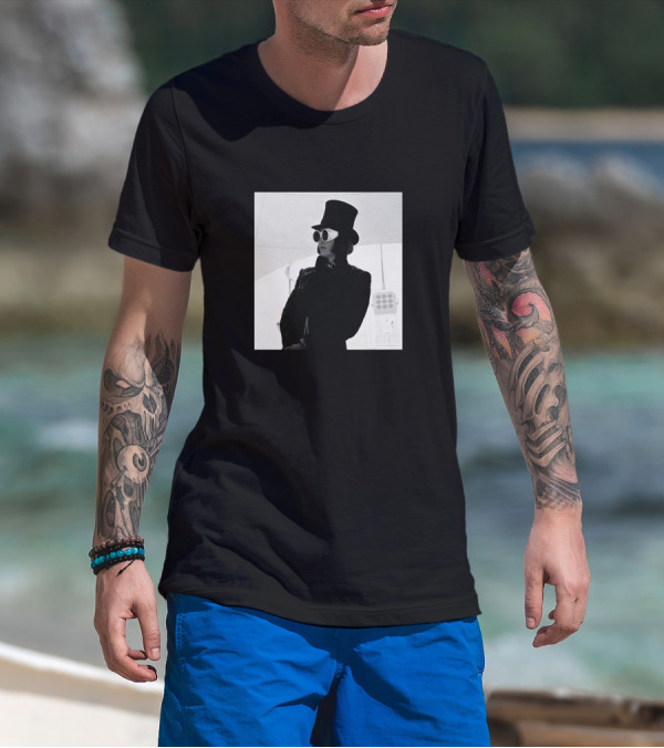 Badr Hari Willy Wonka Black And White Top Hat Sunglasses T-Shirt
