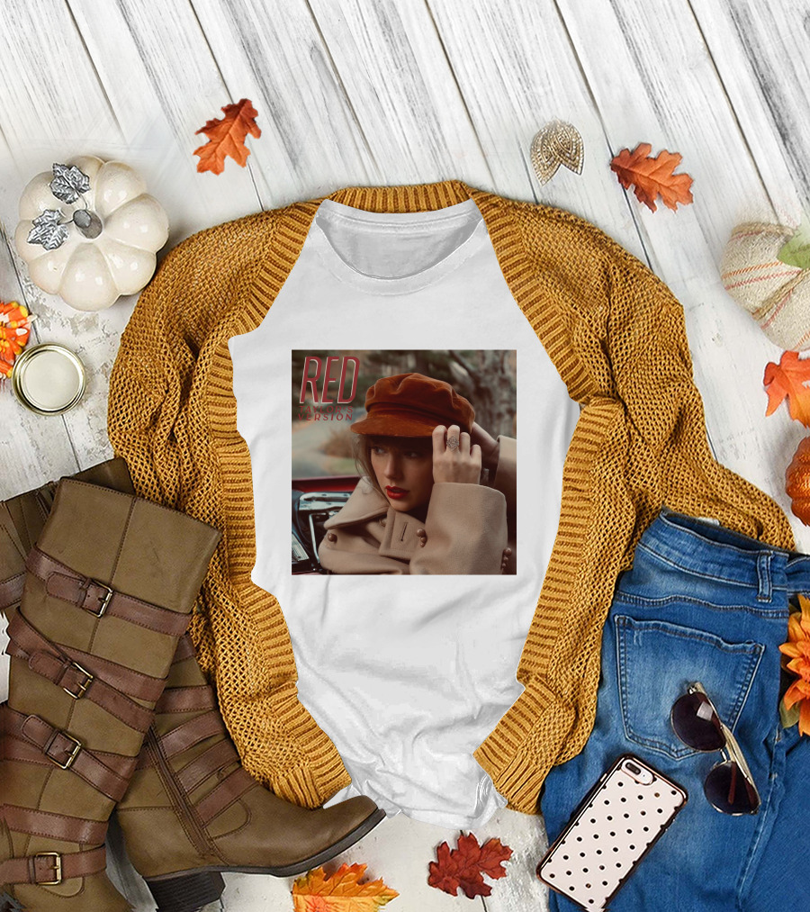 RED Taylor's Version Album Cover The Swift Society T-Shirt