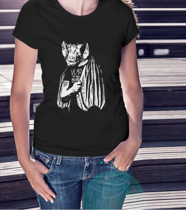 Godsteeth Vlad To The Bone Bat Halloween T-Shirt