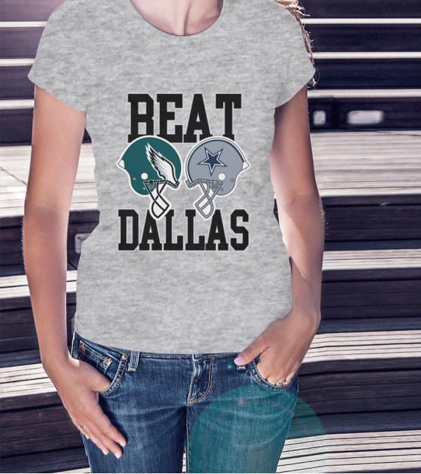 Nick Sirianni Beat Dallas Eagles Helmet Showdown T-Shirt