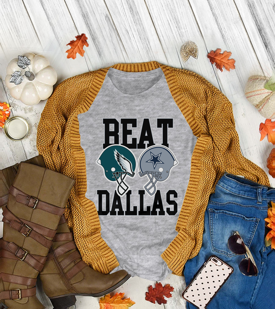Nick Sirianni Beat Dallas Eagles Helmet Showdown T-Shirt