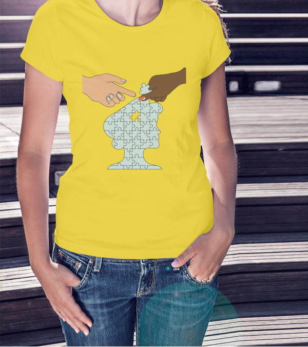 The Philanthropy Boys Club In Her Words Puzzle Head Collaboration T-Shirt